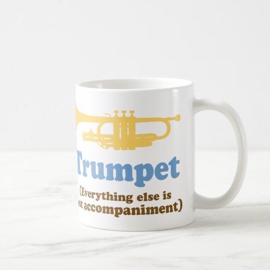 Funny Trumpet Joke Koffiemok (Rechts)