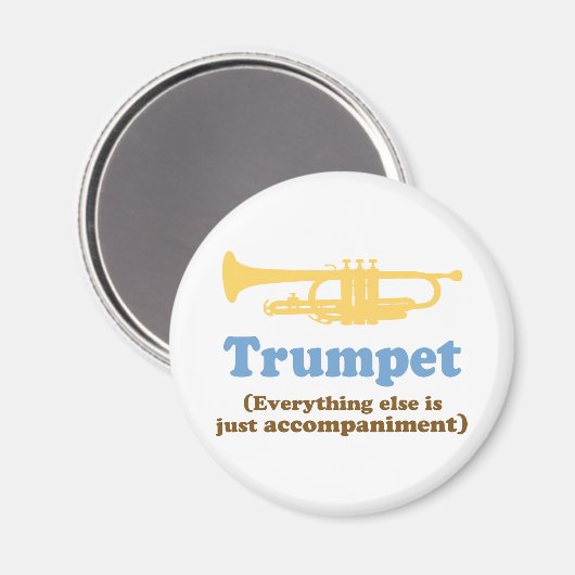 Funny Trumpet Joke Magneet (Voorkant / Achterkant)