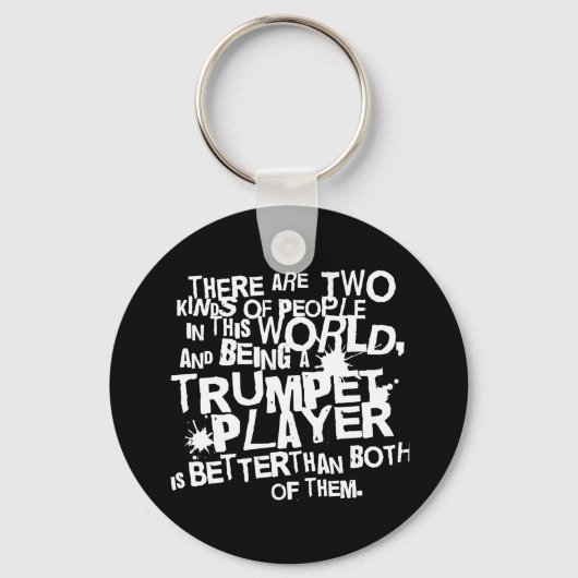 Funny Trumpet Joke Music Gift Sleutelhanger (Voorkant)