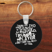 Funny Trumpet Joke Music Gift Sleutelhanger (Voorkant)