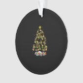 Funny Trumpet-kerstboomversiering muziekband Ornament (voorkant)