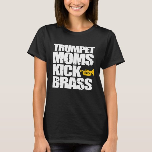 Funny Trumpet mama Shirt Brass Section Marking Ban (Voorkant)