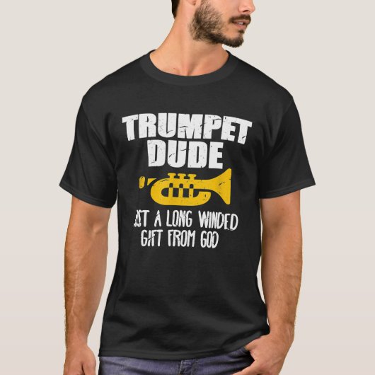 Funny Trumpet Player Marching Band T-Shirt (Voorkant)