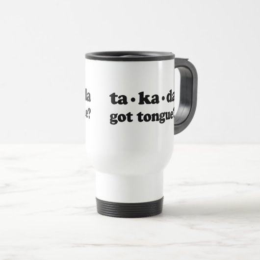 Funny Trumpet Player Reisbeker (Voorkant rechts)