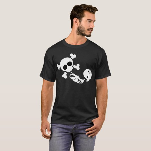 Funny Trumpet Player T-shirt (Voorkant volledig)