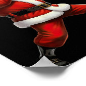 Funny Trumpet Santa Christmas Graphic Player Trump Poster (Hoek)