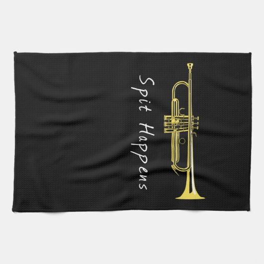 Funny Trumpet Spit gebeurt in de band Theedoek (Horizontaal)