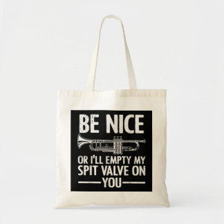 Funny Trumpet voor dames muziekinstrument Trump Tote Bag