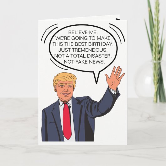 Funny Trumpisms Birthday Kaart (Voorkant)