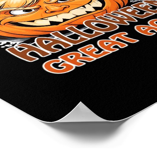 Funny Trumpkin - Let's Make Halloween Great Again  Poster (Hoek)