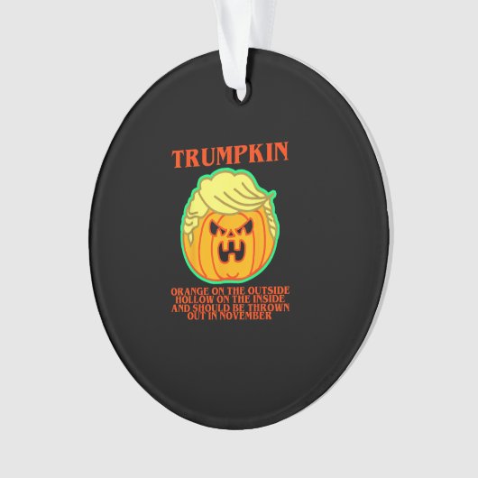 Funny Trumpkin Ornament (voorkant)