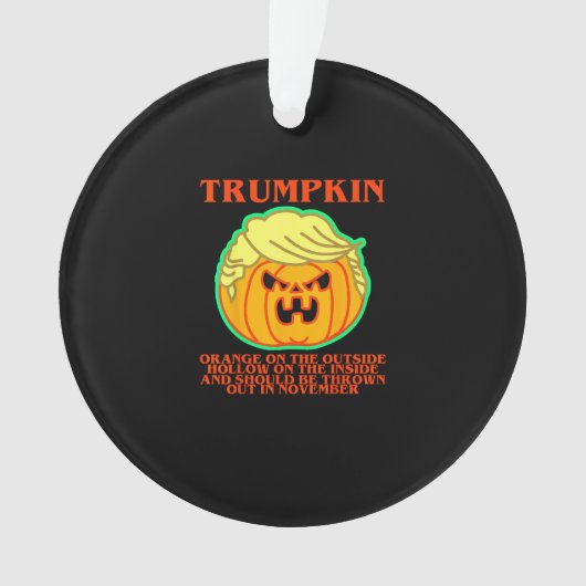 Funny Trumpkin Ornament (voorkant)