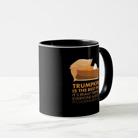 Funny Trumpkin Pie Mok (Voorkant rechts)