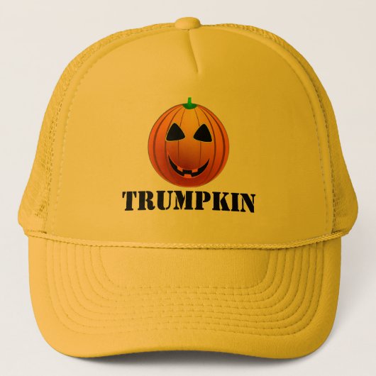 Funny Trumpkin pumpkin Halloween Trucker Pet (Voorkant)