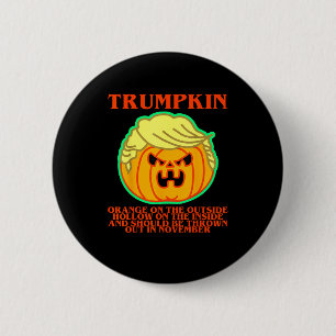 Funny Trumpkin Ronde Button 5,7 Cm