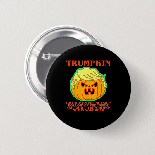 Funny Trumpkin Ronde Button 5,7 Cm (Voorkant /achterkant)
