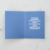 Funny Trumpy Cat Birthday Message Kaart (Binnen)