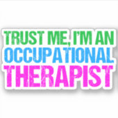 Funny Trust me Ik ben een beroepsethonger. Sticker (Voorkant)