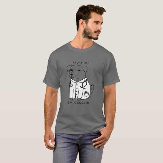 Funny Trust me I'M A Dogtor Dr. Brad Robinson T-shirt (Voorkant volledig)