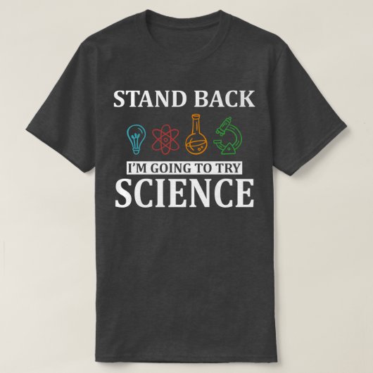 Funny Trying Science Premium T-shirt (Design voorkant)