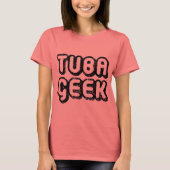 Funny Tuba Geek Retro T-shirt (Voorkant)
