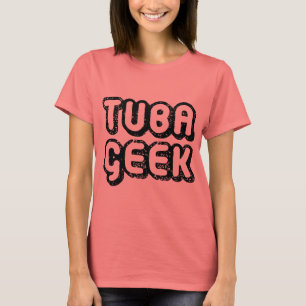 Funny Tuba Geek Retro T-shirt