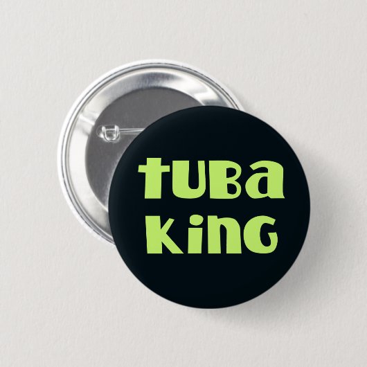Funny Tuba King Button (Voorkant /achterkant)