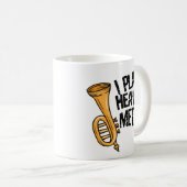 Funny Tuba Player Coffee Mok Marching Brass Band (Voorkant rechts)