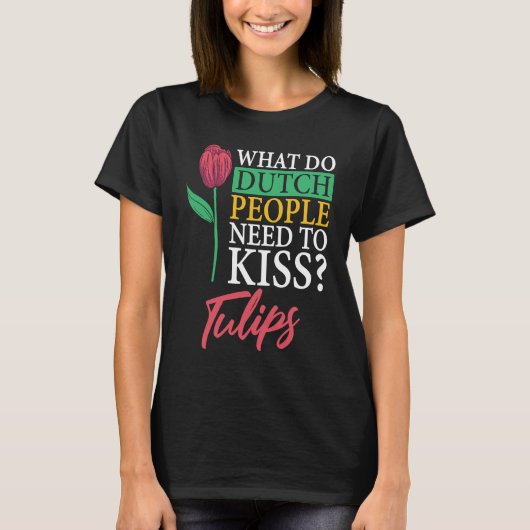 Funny Tulip Gardening Garden  Gardener Tulips T-shirt (Voorkant)