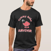 Funny Tummy Ache Survivor T-shirt (Voorkant)