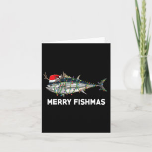 Funny Tuna Fish Kerstkerstkerstkerstmis Xmas Fishe Kaart