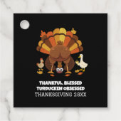 Funny Turducken Thanksgiving Bedankjes Labels (Voorkant)