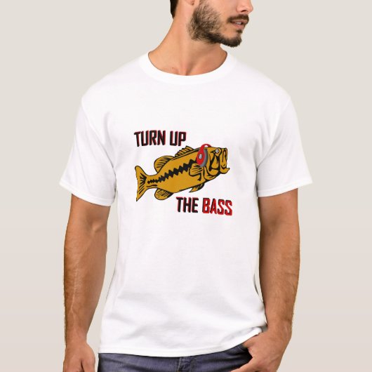 Funny TURING THE BASS design T-shirt (Voorkant)