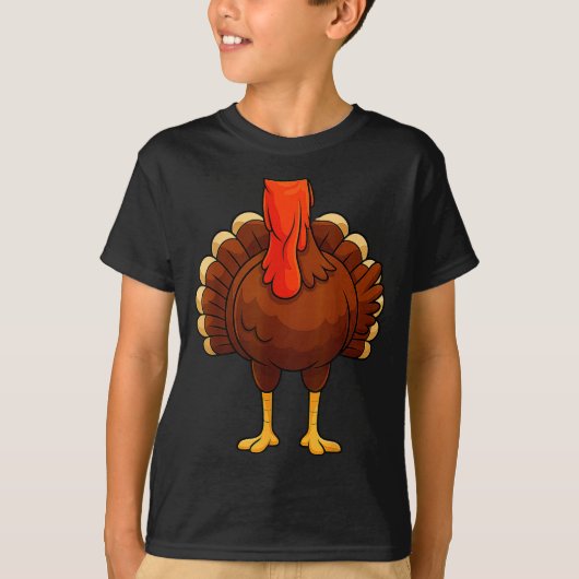 Funny Turkey Body Costume Thanksgiving Men Women K T-shirt (Voorkant)
