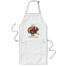 Funny Turkey Chef Cartoon Custom