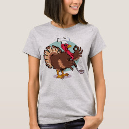 Funny Turkey Chef  Cartoon T-shirt
