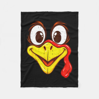 Funny turkey cool turkey thanksgiving costume men fleece deken