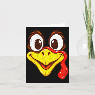 Funny turkey cool turkey thanksgiving costume men kaart