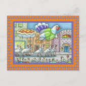 FUNNY TURKEY DAAG PARADE HELIUM BALLOONS BRIEFKAART (Voorkant)