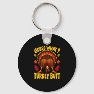 Funny turkey day butt thanksgiving feast food sleutelhanger