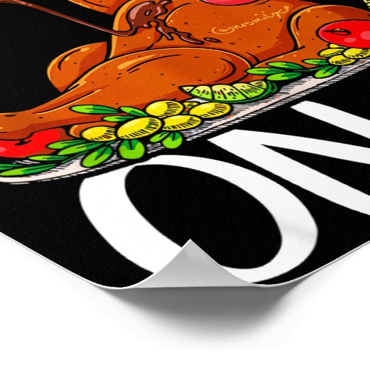 Funny Turkey Day Thanksgiving Gift Tee Ur Some Gra Poster (Hoek)