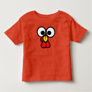 Funny Turkey Face Thanksgiving Kinder Shirts