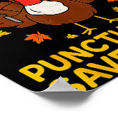 Funny Turkey Grammar Thanksgiving For Men Women Ki Poster (Hoek)