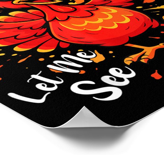 Funny Turkey Gravy Beans And Rolls Cerole Thanksgi Poster (Hoek)