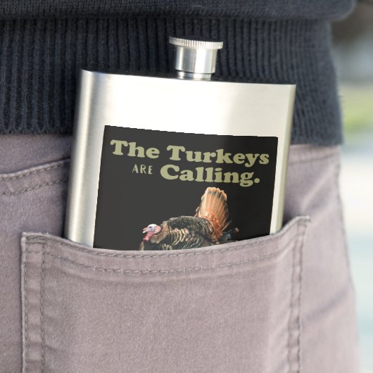 Funny Turkey Hunting Quote Flacon (Voorbeeld)