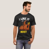Funny Turkey I like it Moist Thanksgiving Dinner F T-shirt (Voorkant volledig)
