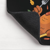 Funny Turkey I Like It Moist Thanksgiving Men Wome Muismat (Hoek)