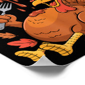 Funny Turkey I Like It Moist Thanksgiving Men Wome Poster (Hoek)