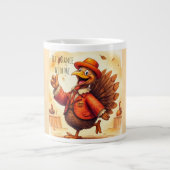 Funny Turkey, Let's Dance with Me, Thanksgiving Grote Koffiekop (Voorkant)