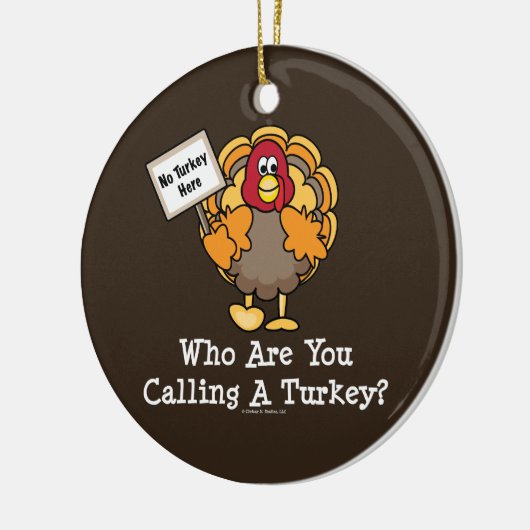 Funny Turkey Ornament (Links)